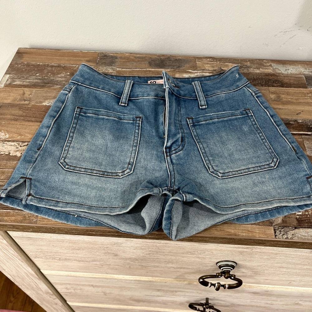 So jean shorts